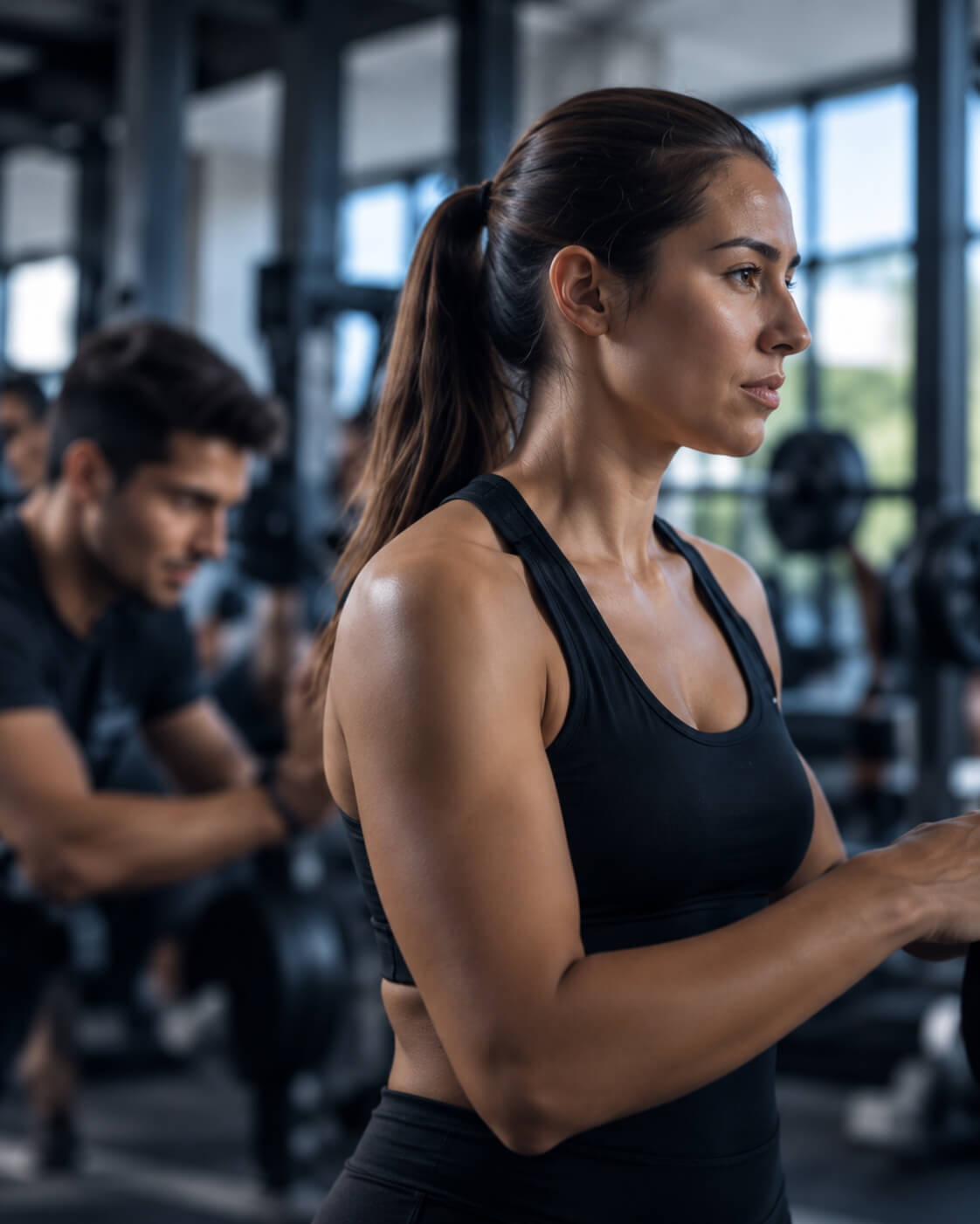Atleta GYM UMM entrenando con disciplina
